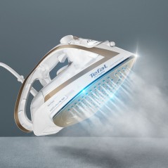 Tefal Puregliss FV8042E0 Steam Iron 2900W - Effortless Gliding in Gold & White for Perfect Results!